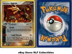 2004 Pokemon, Team Magma vs Aqua, #7/95 Team Magma's Aggron, Holo Rare - Image 1