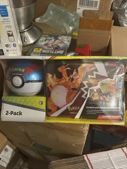 Pokemon 2021 Charizard Collectors Chest Tin Lunchbox & Poke Ball Tin 2 Pack - Image 1