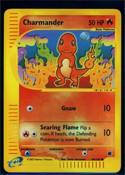 Pokemon EXPEDITION - #98/165 Charmander - Reverse Holo - ENG - Near Mint- - Image 1