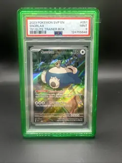 2023 POKEMON SVP EN-SV BLACK STAR PROMO 151 ELITE TRAINER BOX #051 SNORLAX PSA 9 - Image 1