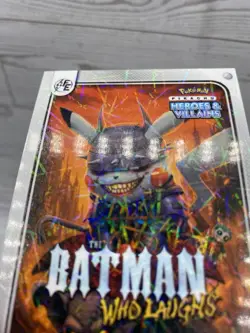 Pikachu as Batman Who Laughs Lazer Holo DC Heros & Villains Non-Pokemon Fan Art - Image 4
