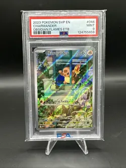 PSA 9 Mint 2023 Pokemon SVP EN Charmander Obsidian Flames ETB #044 - Image 1