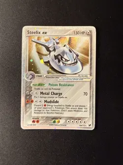 Pokemon TCG Steelix ex 109/115 EX Unseen Forces Ultra Rare Holo 2005 LP - Image 1