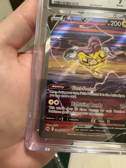 2023 Pokemon Crown Zenith Raikou V Galarian Gallery GG41/GG70 CGC 9 MISCUT ERROR - Image 4