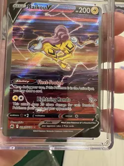 2023 Pokemon Crown Zenith Raikou V Galarian Gallery GG41/GG70 CGC 9 MISCUT ERROR - Image 5