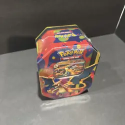 Pokemon TCG Mega Charizard Y ex Tin 4 Booster Packs & Charizard Promo Sealed - Image 5