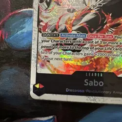 One Piece Card Game The Three Brothers ST13-001 Sabo Leader Alt Art Ink English - Image 5