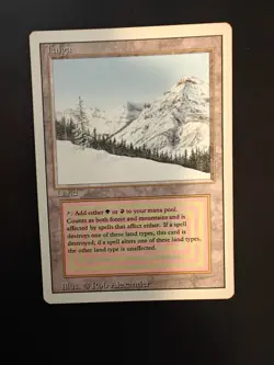 Magic the Gathering MTG card: Taiga Revised Edition - Image 1