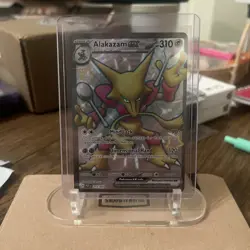 Pokemon Card TCG - Alakazam ex 215/091 Ultra Rare Shiny Paldean Fates Near Mint - Image 1