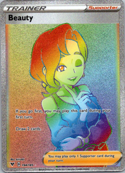 Beauty - 194/185 - Pokemon Vivid Voltage Sword & Shield Secret Rare Card NM - Image 1