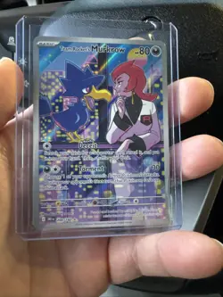 Pokemon Team Rockets Murkrow Illustration Rare Card 200/182 Destined Rivals - Image 1