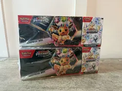 TWO (2) Pokemon TCG Prismatic Sam’s Club Suprise Box Booster Bundle - Image 1