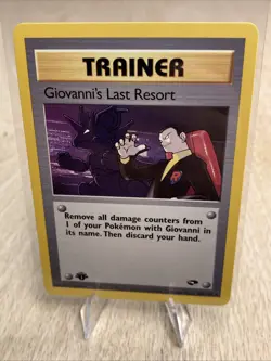 2000 Pokemon Gym Challenge - Giovanni’s Last Resort - 1st Ed Ungraded 105/132 - Image 1