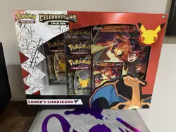 Pokemon TCG Celebrations Collection Lance's Charizard V Box 820650101625 - Image 1