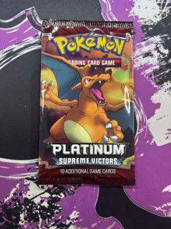 Pokemon Platinum Supreme Victors Booster Pack New Factory Sealed Charizard Art - Image 1