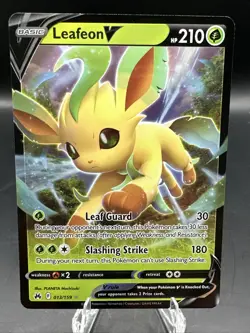 Pokemon TCG Leafeon v Crown Zenith Holo Ultra Rare Card 013/159 NM Condition - Image 1