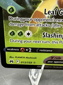 Pokemon TCG Leafeon v Crown Zenith Holo Ultra Rare Card 013/159 NM Condition - Image 2