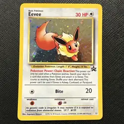 Eevee #11 Black Star Promo Holo Rare Vintage Pokemon Card - Image 1