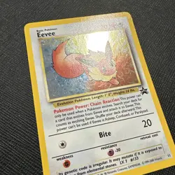 Eevee #11 Black Star Promo Holo Rare Vintage Pokemon Card - Image 2