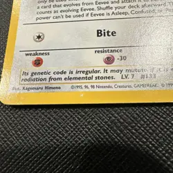 Eevee #11 Black Star Promo Holo Rare Vintage Pokemon Card - Image 5