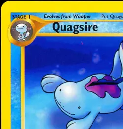 2000 Pokemon QUAGSIRE Neo Genesis Set INK ERROR Non Holo MISPRINT Card 45/111 NM - Image 2