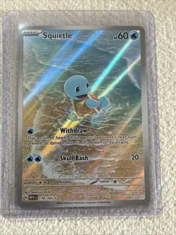 Pokemon TCG Squirtle Illustration Card 170/165 Scarlet & Violet 151 Series - Image 1