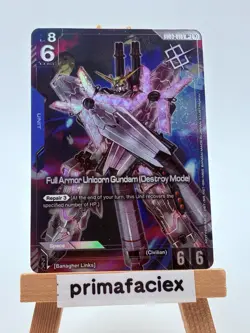 Gundam Card - Full Armor Unicorn (Destroy Mode) - GD03-010 U+ (Winner) - Image 1