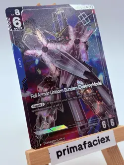 Gundam Card - Full Armor Unicorn (Destroy Mode) - GD03-010 U+ (Winner) - Image 2