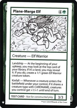 Plane-Merge Elf Mystery: Playtest Cards LP MTG - Image 1