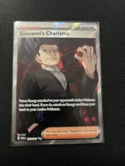 Pokemon TCG Giovanni's Charisma 197/165 Full Art Ultra Rare Card SV 151 - Image 2