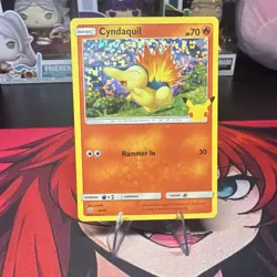 Pokemon Card Cyndaquil 10/25 McDonalds 25th Anniversary Holo NM - Image 1