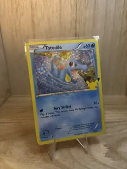 Pokemon Totodile 018/025 McDonald's 25th Anniversary Promo Holo Basic 60 HP Card - Image 1