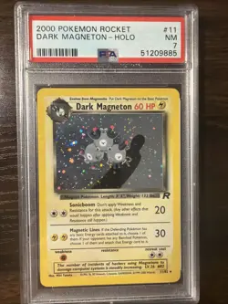 Pokemon TCG Dark Magneton 2000 #11/82 PSA 7 Holo Card - Image 1
