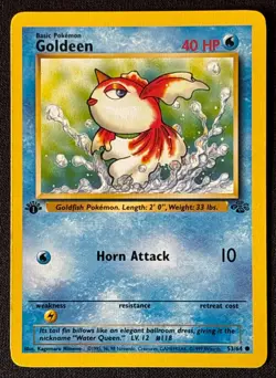 1st Edition Goldeen - Jungle - #53/64 - Vintage Pokemon Card 1999 WOTC - Image 1
