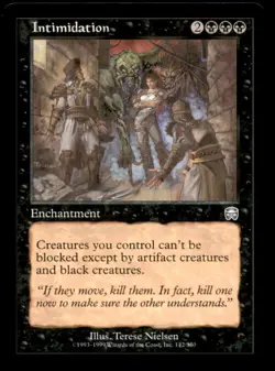 Intimidation LP Light Play Mercadian Masques MTG [8397] - Image 1