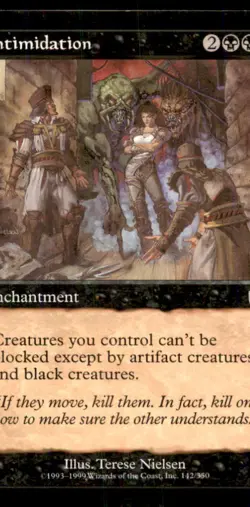 Intimidation LP Light Play Mercadian Masques MTG [11012] - Image 1