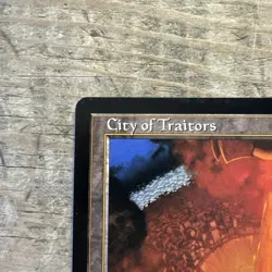 City of Traitors – Exodus MTG Rare Land –LP to NM – See Photos - Image 4