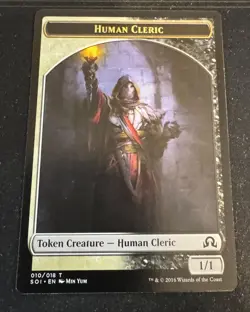 Human Cleric Token 010 Shadows over Innistrad Magic the Gathering MTG - Image 1