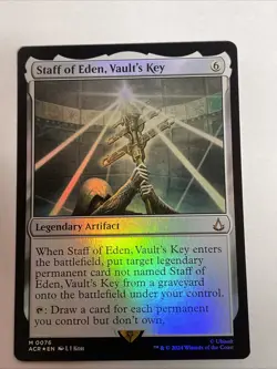 Staff of Eden, Vault's Key Universes Beyond: Assassin's Creed Foil Mythic - Image 1