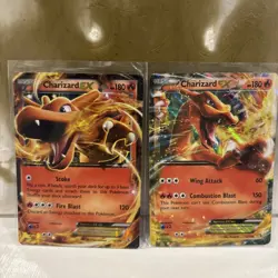 Charizard EX 11/106 & 12/106 Flashfire Holo Rare Lot – LP/MP – Pokemon 2014 💎 - Image 1