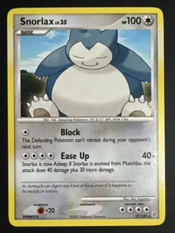Snorlax Diamond & Pearl Rare 37/130 Pokemon TCG NM - Image 1