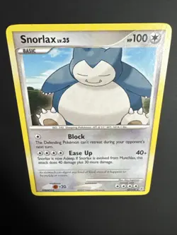 Snorlax Diamond & Pearl Rare 37/130 Pokemon TCG NM - Image 3