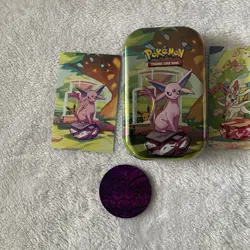 EMPTY Pokemon PRISMATIC EVOLUTIONS Mini Tins & Coins (NO PACKS) - Image 2