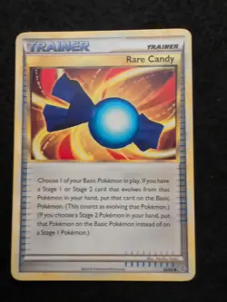 Rare Candy - 82/95 - Uncommon (HGSS: Unleashed) Pokemon TCG - Damaged - Image 1