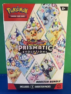 Pokemon TCG Prismatic Evolutions Booster Bundle - 6 Packs - SEALED - Image 1