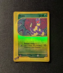 Pokemon EXPEDITION - 108/165 Ekans 146/165 Pokemon Reversal ENG Reverse Holo - Image 1