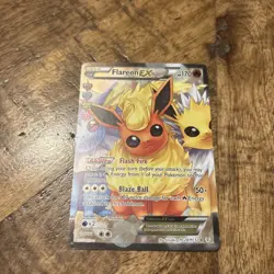 2016 POKEMON GENERATIONS #RC28/RC32 FLAREON EX ULTRA RARE - Image 1