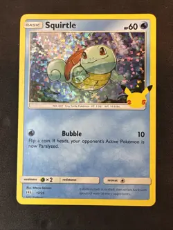Squirtle 017/025 McDonald's 25th Anniversary Holo Pokemon - Image 1