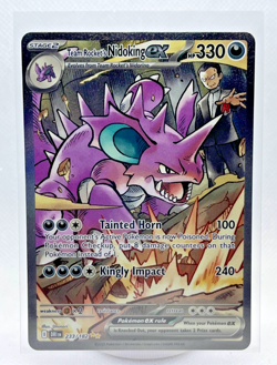 Team Rockets Nidoking EX 233/182 Destined Rivals SIR Pokemon TCG NM - Image 1