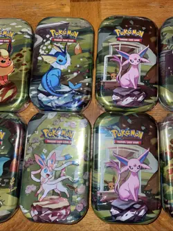 10 Pokemon TCG Scarlet & Violet Prismatic Evolutions Mini Tins - Image 3